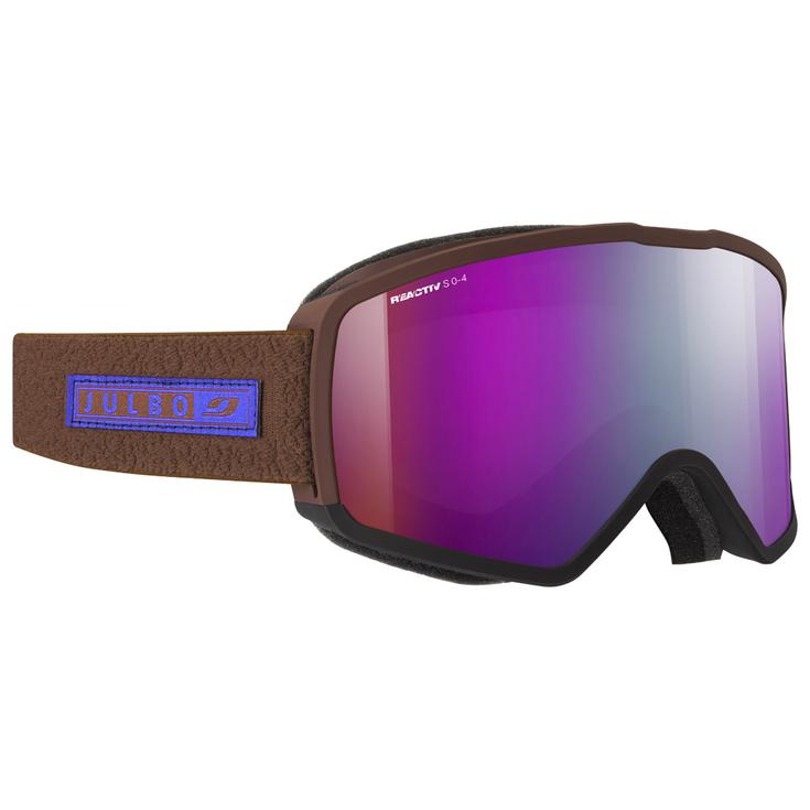 Julbo Masque de Ski Banger Marron Noir Reactiv 0-4 High Contrast Présentation