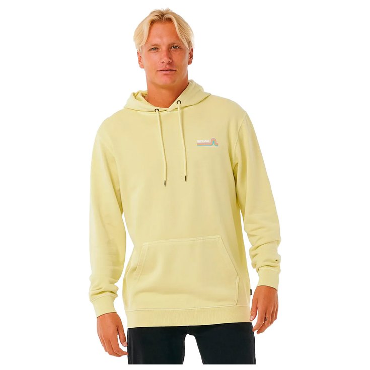 Rip Curl Felpa Surf Revival Hood Vintage Yellow Presentazione