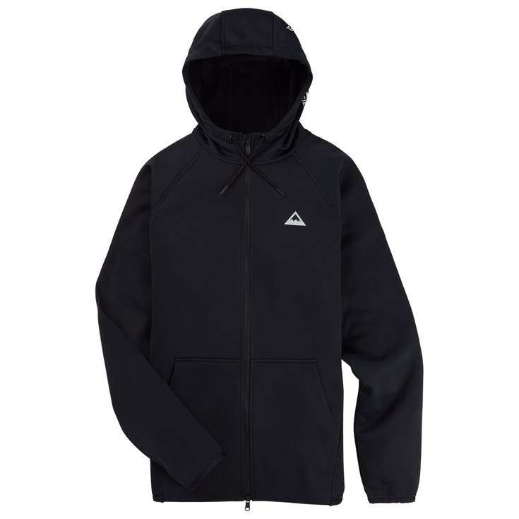Burton Sweatshirt Crown Weatherproof Full-zip True Black Präsentation