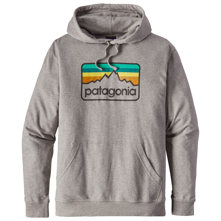Patagonia Sweatshirt Line Logo Badge Lightweight Hoody Feather Grey General View