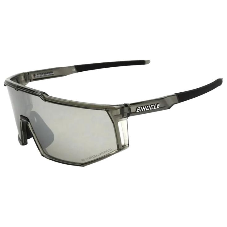 Binocle Eyewear Zonnebrillen Horizon Shiny Grey Silver Mirror Polarized Voorstelling