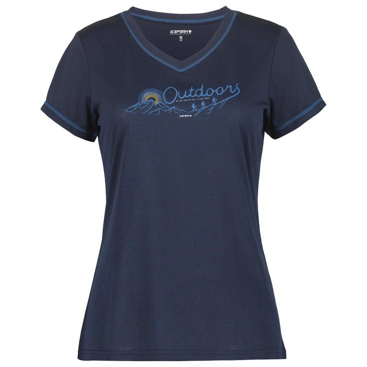 Icepeak Wander-T-Shirt Burnham Bleu Fonce Präsentation