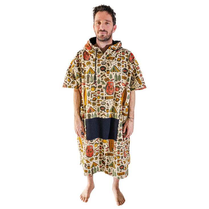 All-In V-Poncho Men Beach Crew Surf Camp 