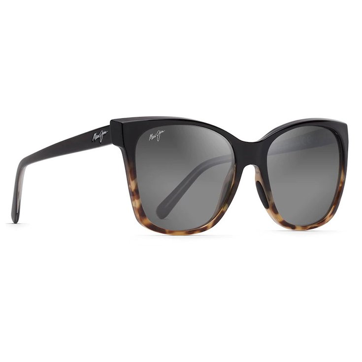 Maui Jim Sunglasses Alekona Black With Tokyo Tortoise SuperThin Glass Neutral Grey Overview