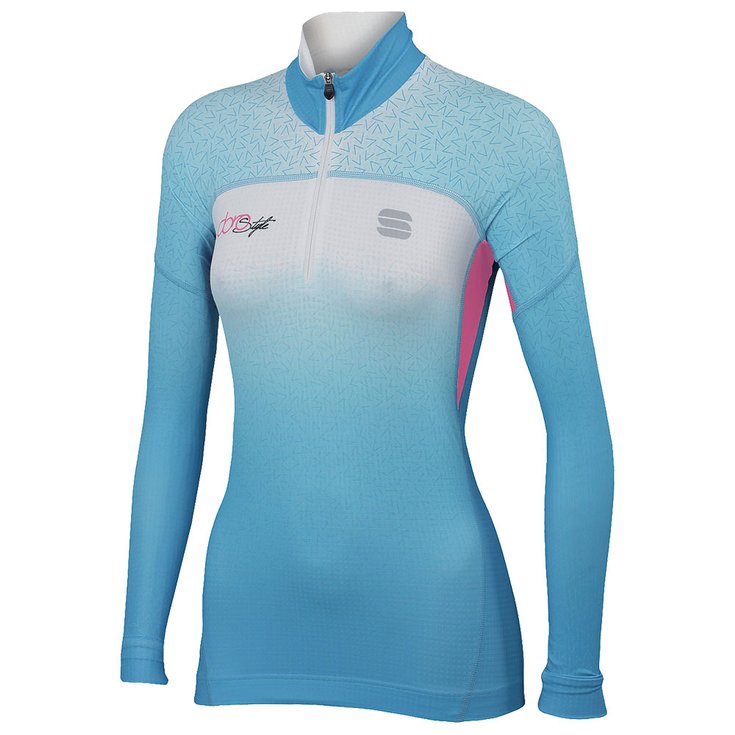 Tuta sci di fondo Sportful Doro Warm Jersey White Azure - Inverno 2020 |  Glisshop