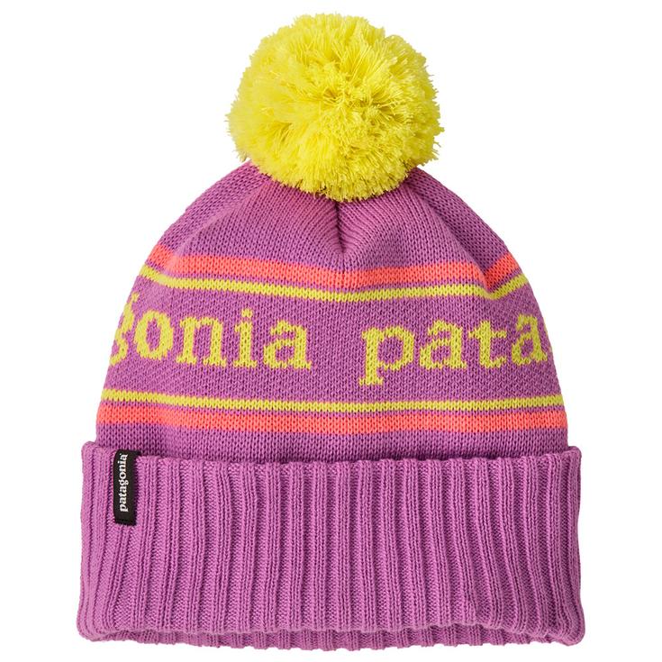 Patagonia Beanies Kid's Powder Town Beanie Park Stripe Brisk Purple Overview
