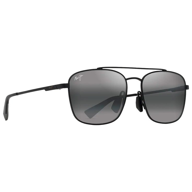 Maui Jim Sunglasses Piwai Asian Fit Noir Mat Gris Neutral Grey MauiPure Summer 2024 Glisshop