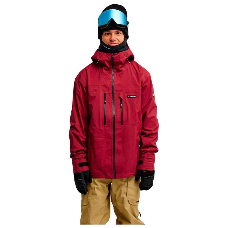 Quiksilver Skijassen Highline Pro 3 Layers Oxblood Red Voorstelling