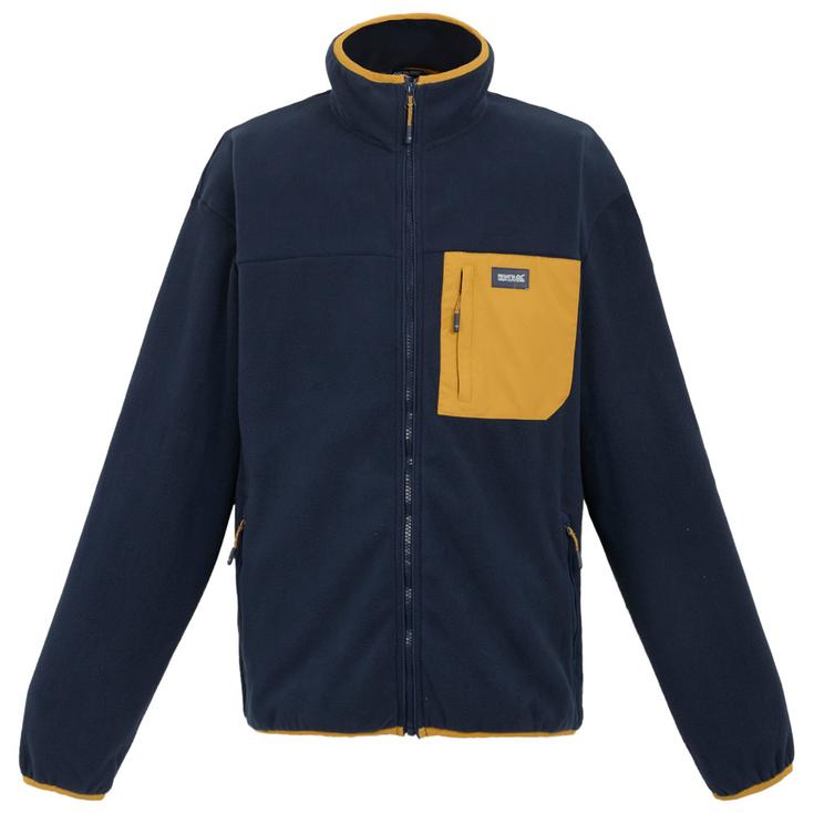 Regatta Fleece Frankie Full Zip Fleece Navy Mustard Präsentation