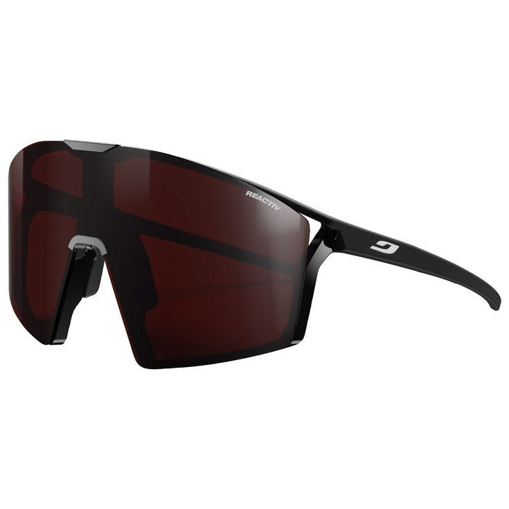 Julbo Sonnenbrille Edge Cover Mat Noir Reactiv 0-4 High Contrast Präsentation
