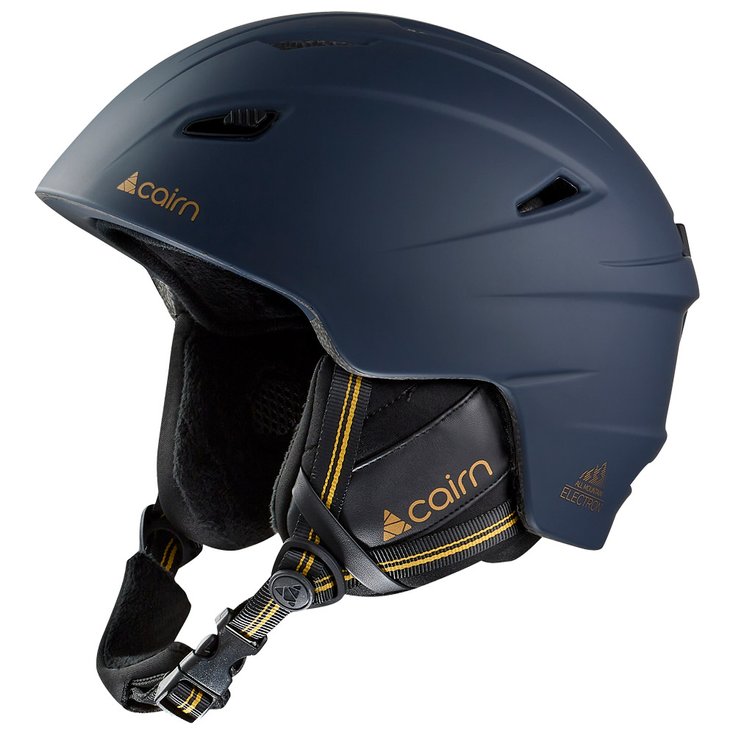Cairn Helmet Electron Blue Graphite Gold Overview