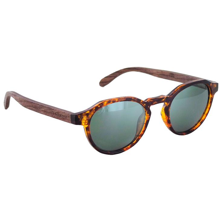 Moken Vision Sonnenbrille Green Wood Tortoise Wood Green Polarized Präsentation