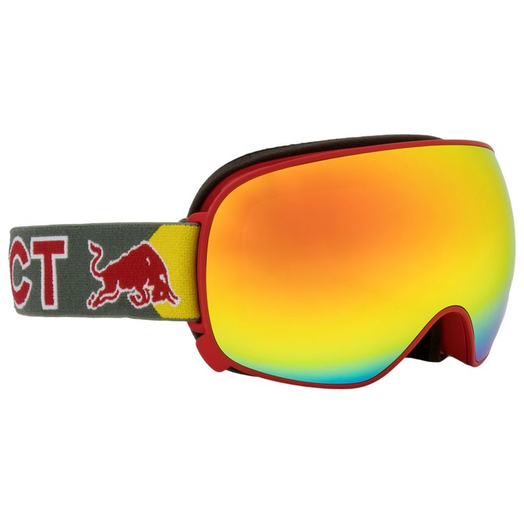 Red Bull Spect Masque de Ski Magnetron Red Snow Brown With Red Mirror + Cloudy Snow Présentation