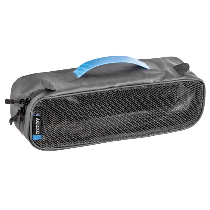 Cocoon Opslaghoes Packing Cube With Open Net Top 2.2L Grey Black Voorstelling
