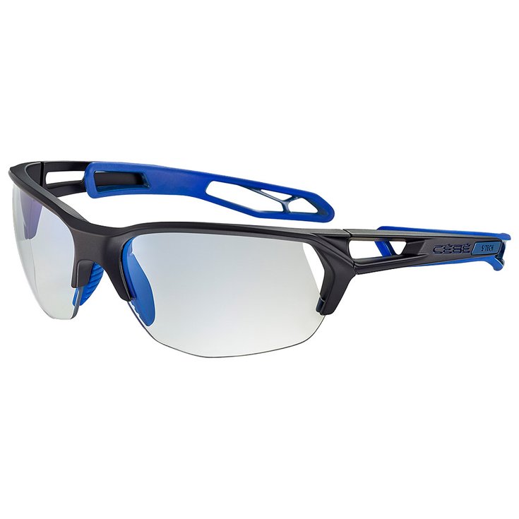 Cebe Sunglasses S'Track Ultimate M Black Blue Wave Matte Zone Vario Grey Cat.0-3 Blue Overview