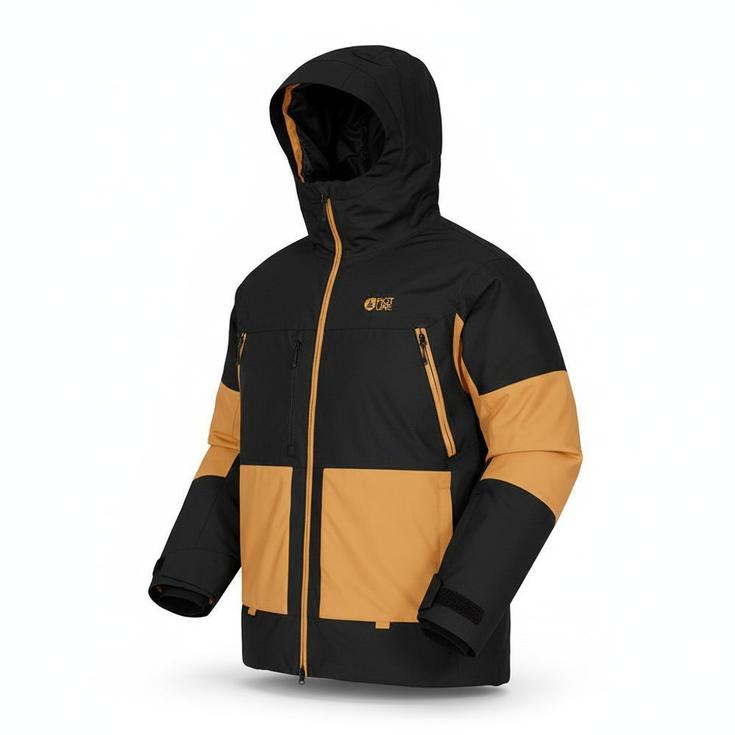 Picture Blouson Ski Jomoh Jacket Black Brown Sugar Présentation