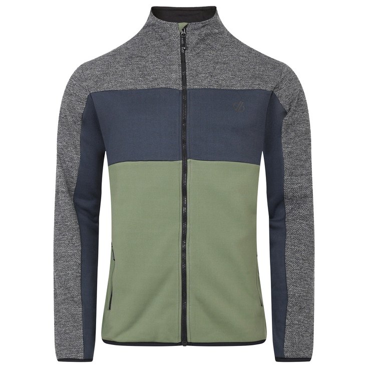 DARE2B Polaire Venture Fleece Charcoal Grey Black Marl Olivine Green Présentation