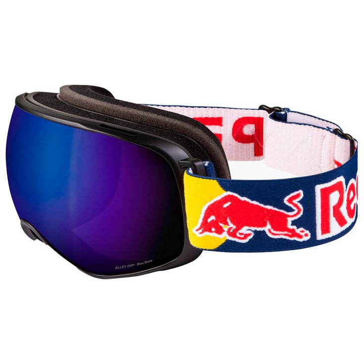 Red Bull Spect Goggles Alley Oop Matte Black Blue Grey with Blue Mirror Snow Overview