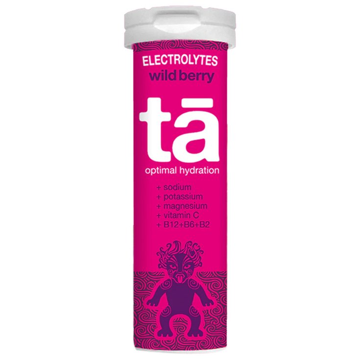 TA Energy Drank Pastilles Hydratation Wild Berry Voorstelling