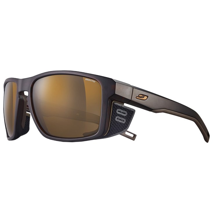 Julbo Sunglasses Shield Brun Noir Reactiv High Mountain Overview