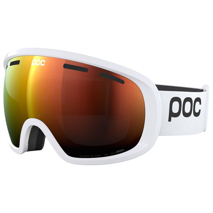 Poc Masque de Ski Fovea Hydrogen White Clarity Highly Intense Partly Sunny Blue Présentation