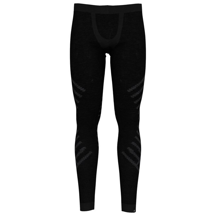 Odlo Sous-vêtement technique Natural+ Kinship Warm Pant Black Melange Présentation