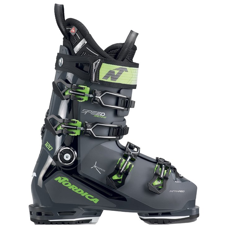 Nordica Chaussures de Ski Speedmachine 3 120 GW Anthracite Black Green Dessus