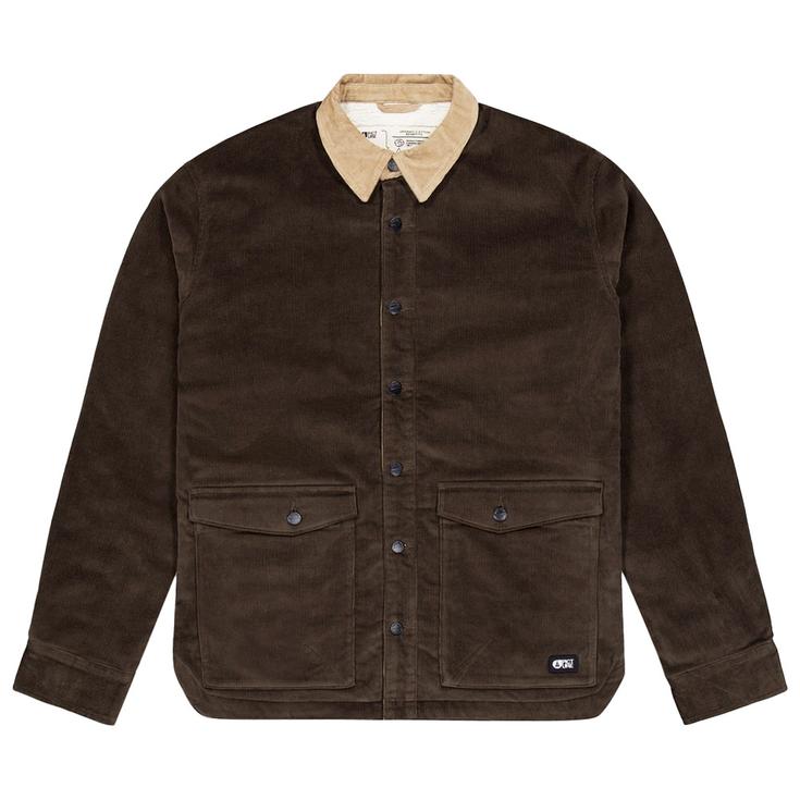 Picture Hemd Noliwa Corduroy Dark Chocolate Plaid Präsentation