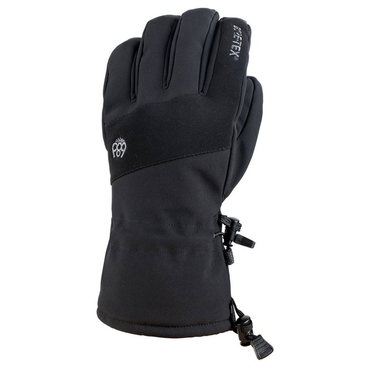 686 Guantes Men's Gore-tex Linear Glove Black Presentación