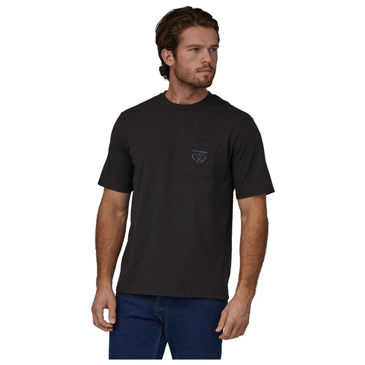 Patagonia M's Forge Mark Crest Pocket Responsibili-Tee Black 