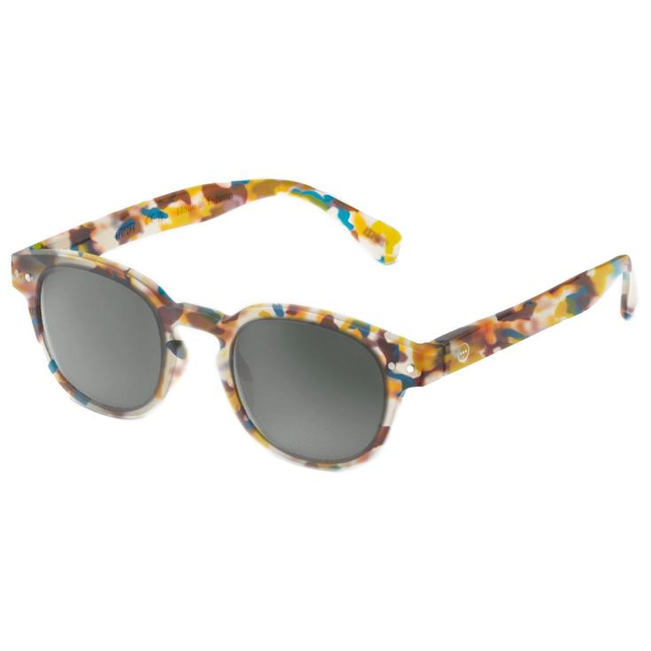 Izipizi Sonnenbrille Sun #C Junior Blue Tortoise Soft Grey Präsentation