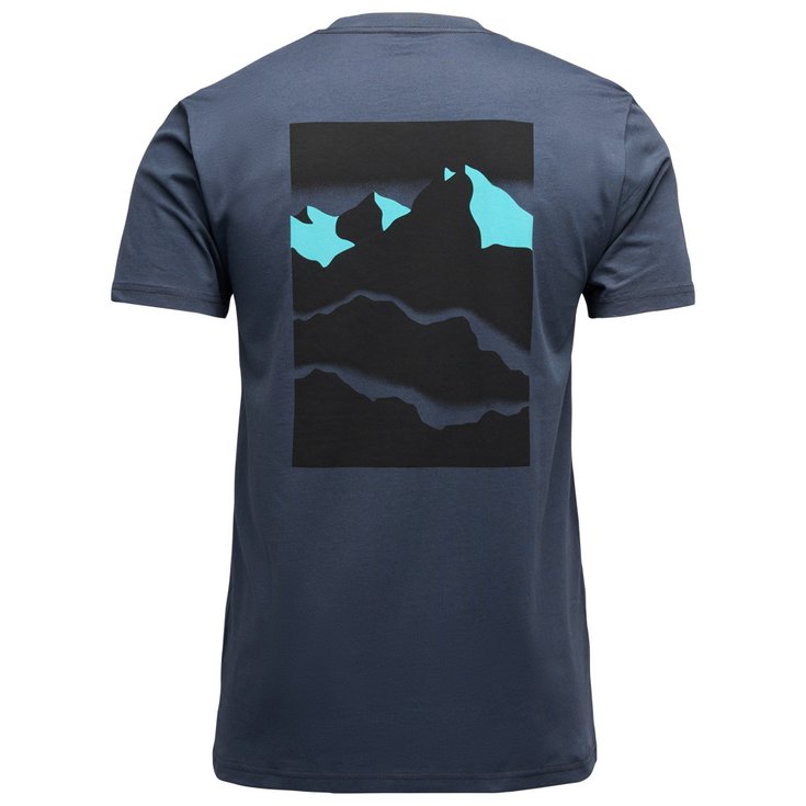 Black Diamond Tee-shirt d’escalade M Mountainscape Short Sleeve Tee Shirt Charcoal Présentation