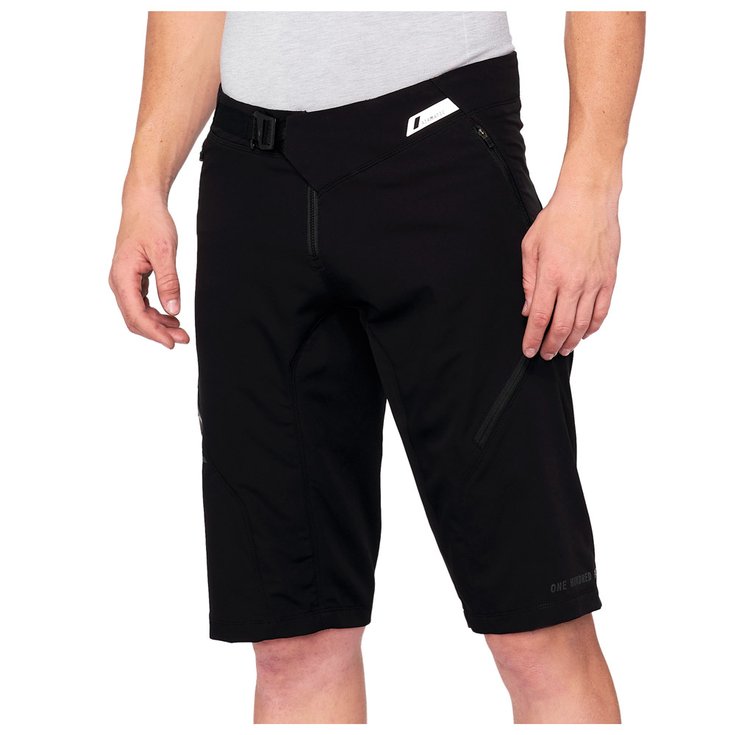 100 % Pantaloncini MTB Airmatic Black Presentazione