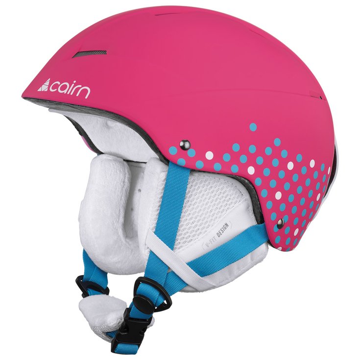 Cairn Helmet Andromed Junior Mat Fuchsia Girly Dots Overview