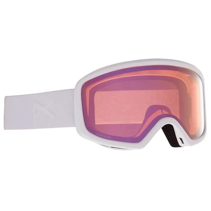 Anon Masque de Ski Deringer MFI White Perceive Cloudy Pink + Amber Presentazione