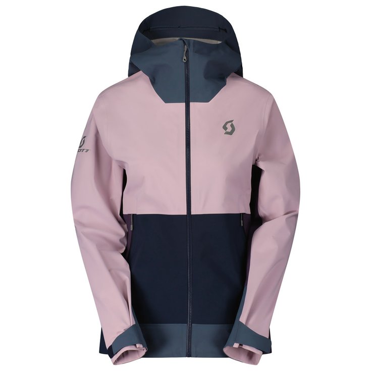 Scott W's Dryospun 3L Remix Jacket Metal Blue Cloud Pink 