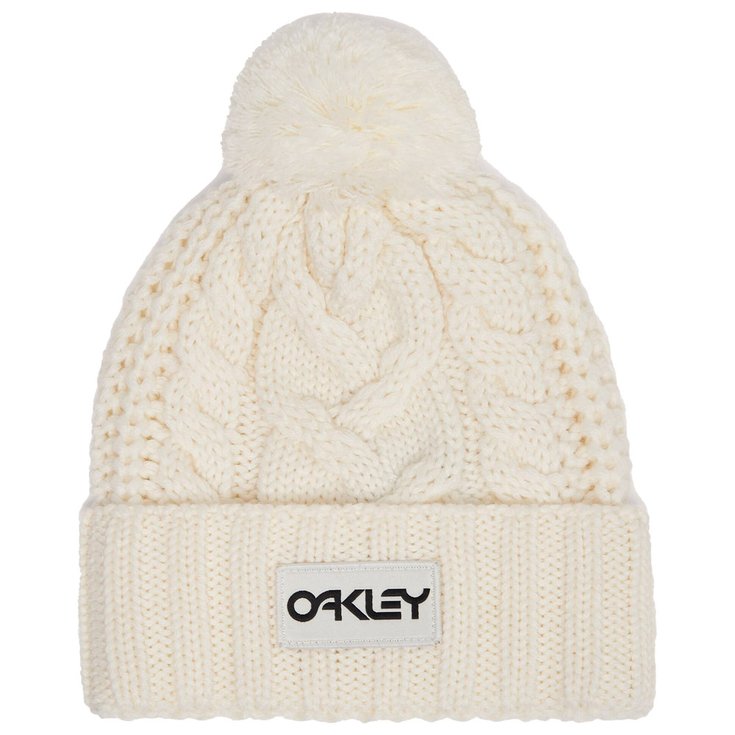 Oakley Mutsen Harper Pom Beanie Arctic White Blackout Voorstelling