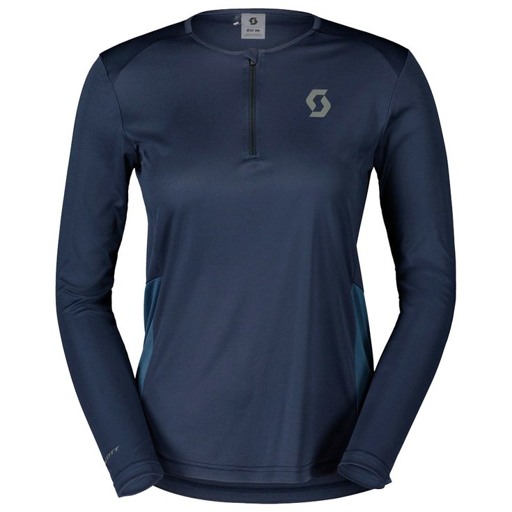 Scott Tee-shirt de trail Endurance Tech Longsleeve W Dark Blue Metal Blue Presentación