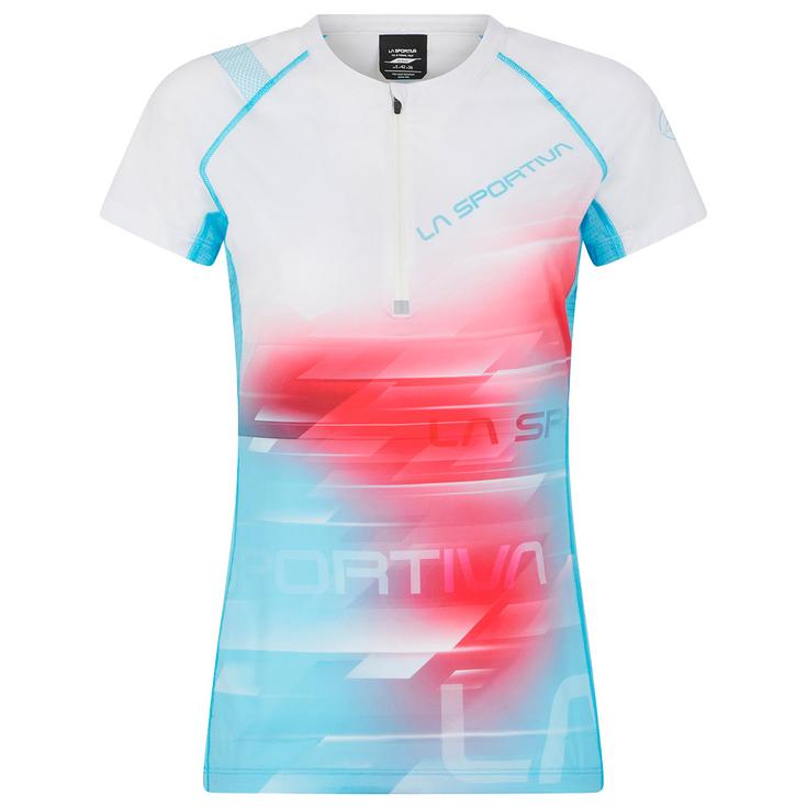 La Sportiva Trail T-shirt Veloce W Malibu Blue White Voorstelling