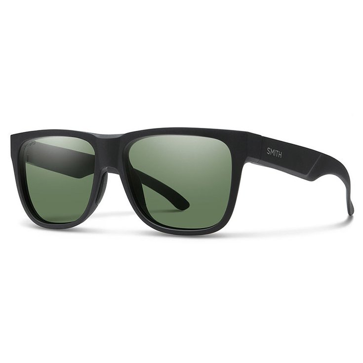 Smith Sunglasses Lowdown 2 Matte Black ChromaPop Polarized Gray Green Overview