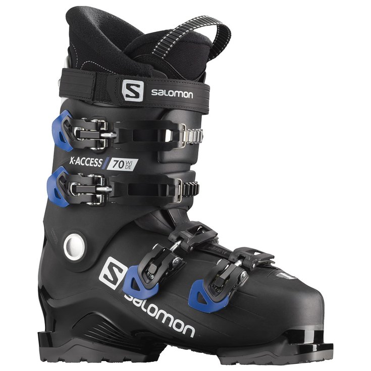 Salomon Chaussures de Ski X Access 70 Wide Black Race Blue White Profil