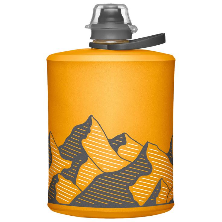 Hydrapak Trinkflasche Stow 500 ml Golden Yellow Präsentation