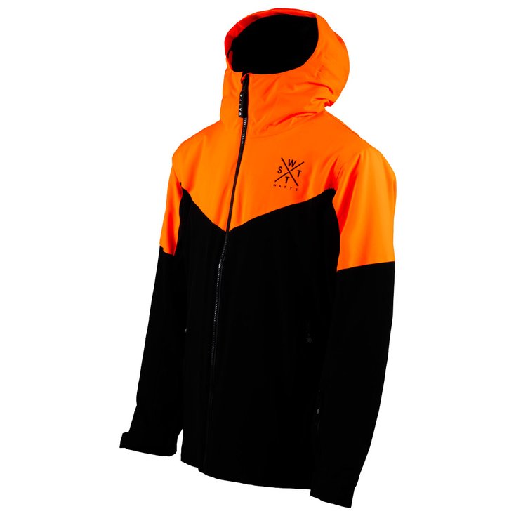 Watts Ski Jacket Storm Noir Orange Fluo Winter 2025 Glisshop
