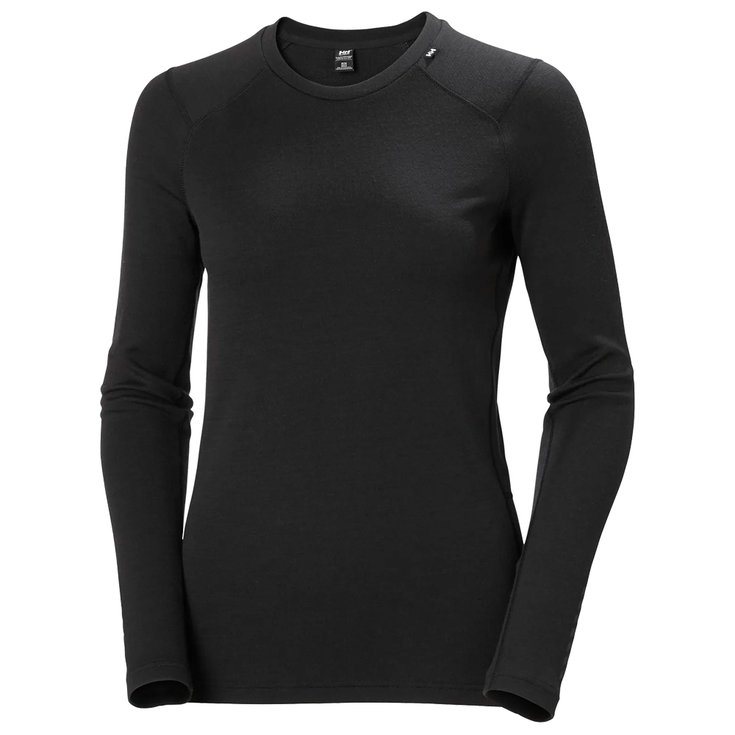 Helly Hansen Sous-vêtement technique W Lifa Merino Midweight Crew Black Présentation