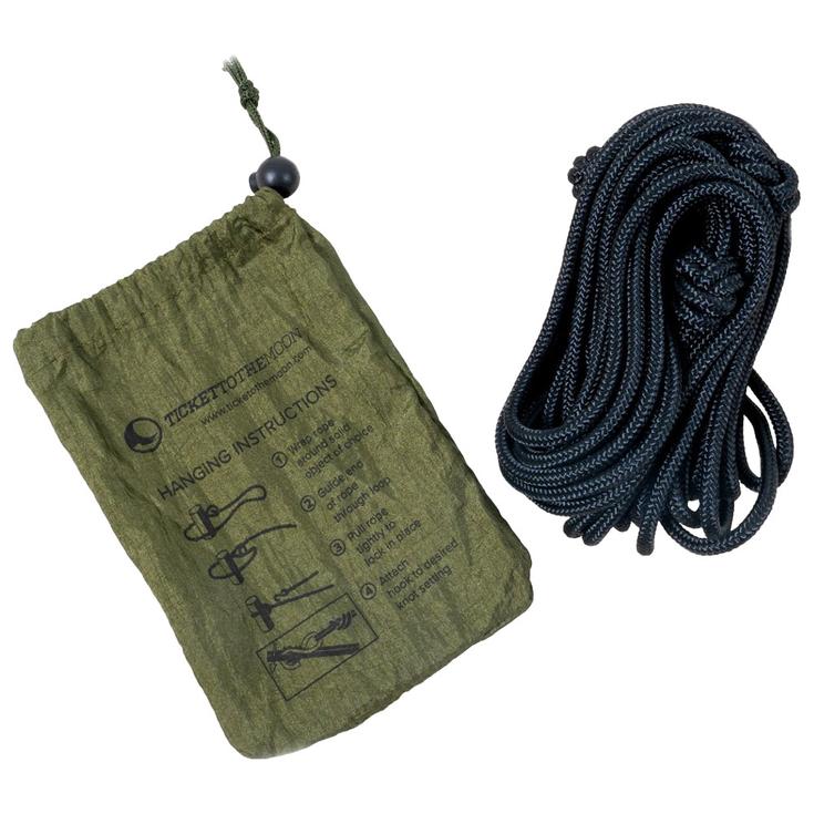 Ticket To The Moon Hangmat Nautical Ropes Kit Black Voorstelling