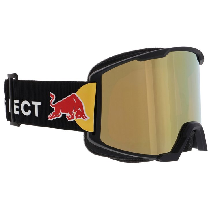 Red Bull Spect Skibrille Solo Matt Black Brown Gold Mirror Snow Präsentation
