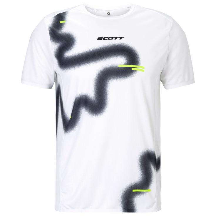 Scott Camiseta de trail Rc Run Short Sleeve White Black Presentación