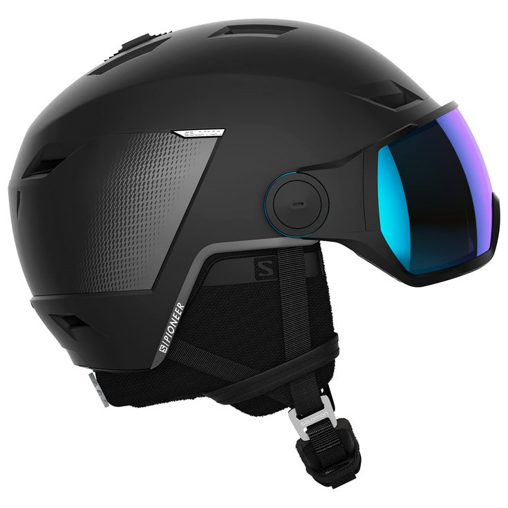 Salomon Visor helmet Pioneer Lt Visor Black Grey Multilayer Mid Blue Overview