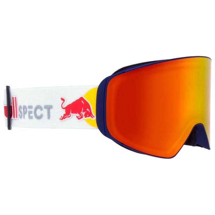 Red Bull Spect Máscaras Jam Matt Blue White Brown Red Mirror + Cloudy Snow Presentación