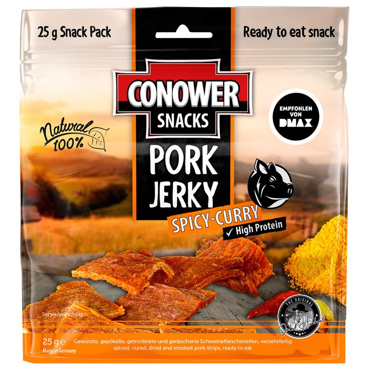 Conower Gefriergetrocknetes Essen Jerky 25 Pork Präsentation